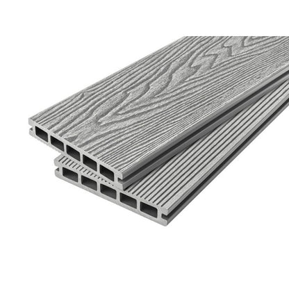 Cladco WPC Woodgrain Reversible Hollow Decking Board 150mm x 25mm x 4m - All Colours