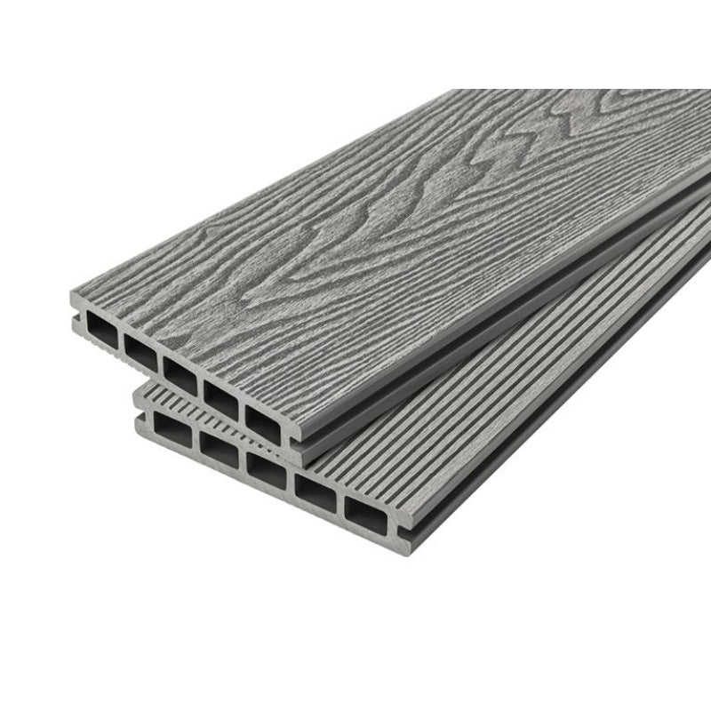 Cladco WPC Woodgrain Reversible Hollow Decking Board 150mm x 25mm x 4m - All Colours