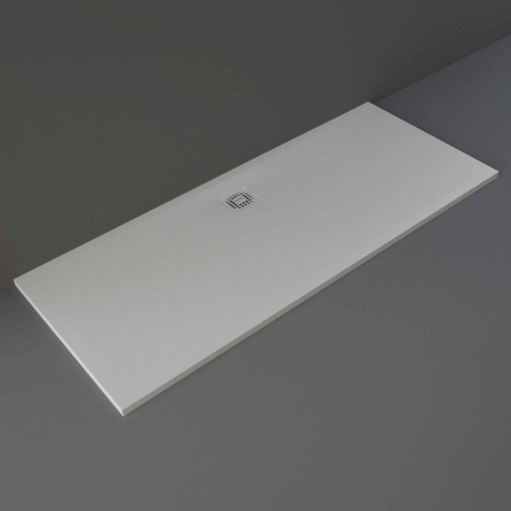 RAK Ceramics Feeling 1700 x 700mm Bathtub Replacement Shower Tray Rak Solid - Grey