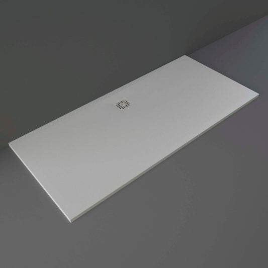 RAK Ceramics Feeling 1800 x 800mm Bathtub Replacement Shower Tray Rak Solid - Grey