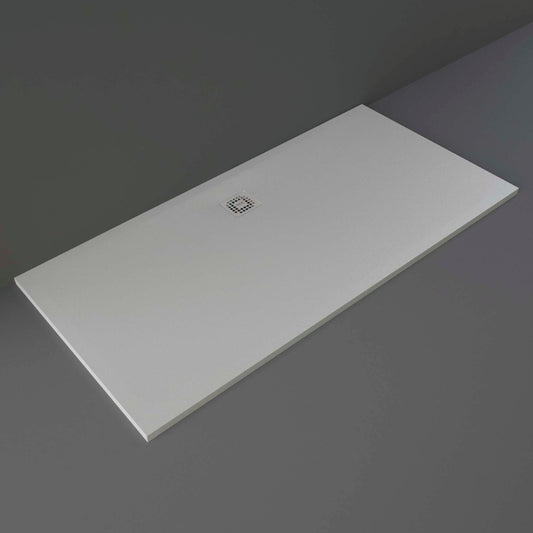 RAK Ceramics Feeling 1700 x 900mm Bathtub Replacement Shower Tray Rak Solid - Grey