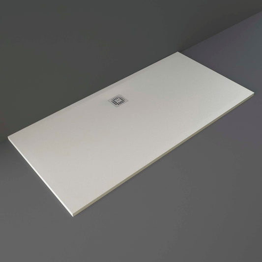 RAK Ceramics Feeling 1700 x 900mm Bathtub Replacement Shower Tray Rak Solid - Greige