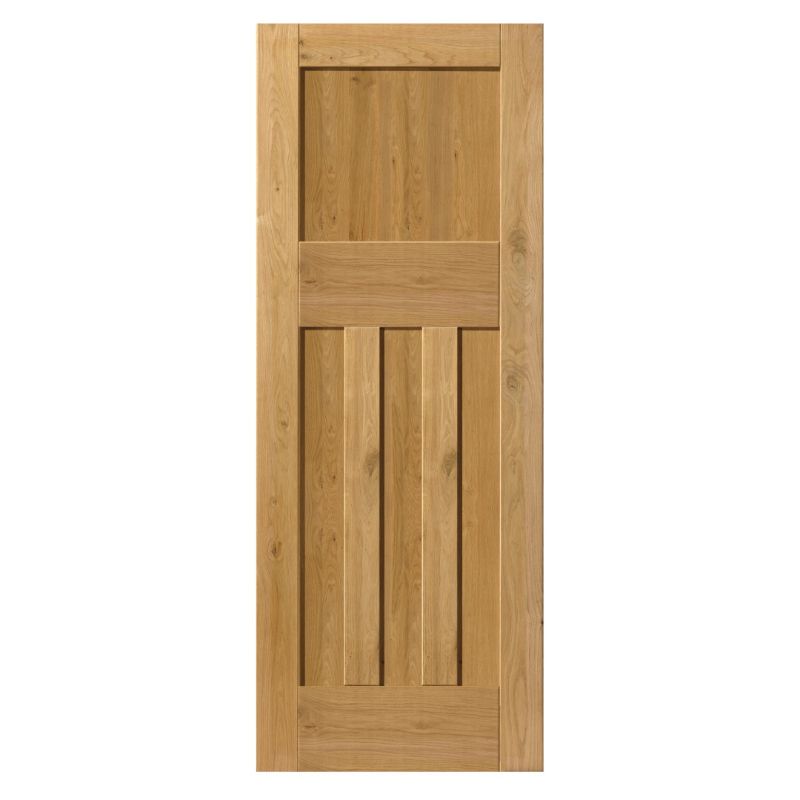 JB Kind Rustic Oak DX Pre-Finished Internal Door (1981 x 610 x 35mm)