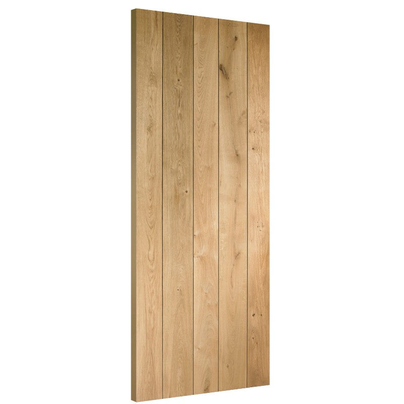 XL Joinery Rustic Oak Ledged Unfinished Internal Door - 1981 x 610 x 40mm (24")