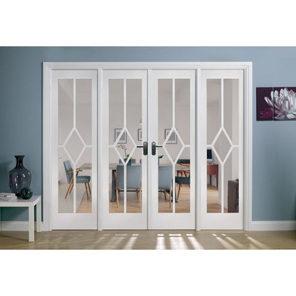 LPD Internal White Prime Reims Room Divider Set Door