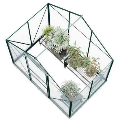 Rosette Hobby Aluminium Polycarbonate Greenhouse - All Sizes