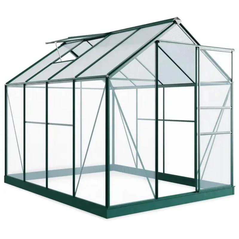 Rosette Hobby Aluminium Polycarbonate Greenhouse - All Sizes