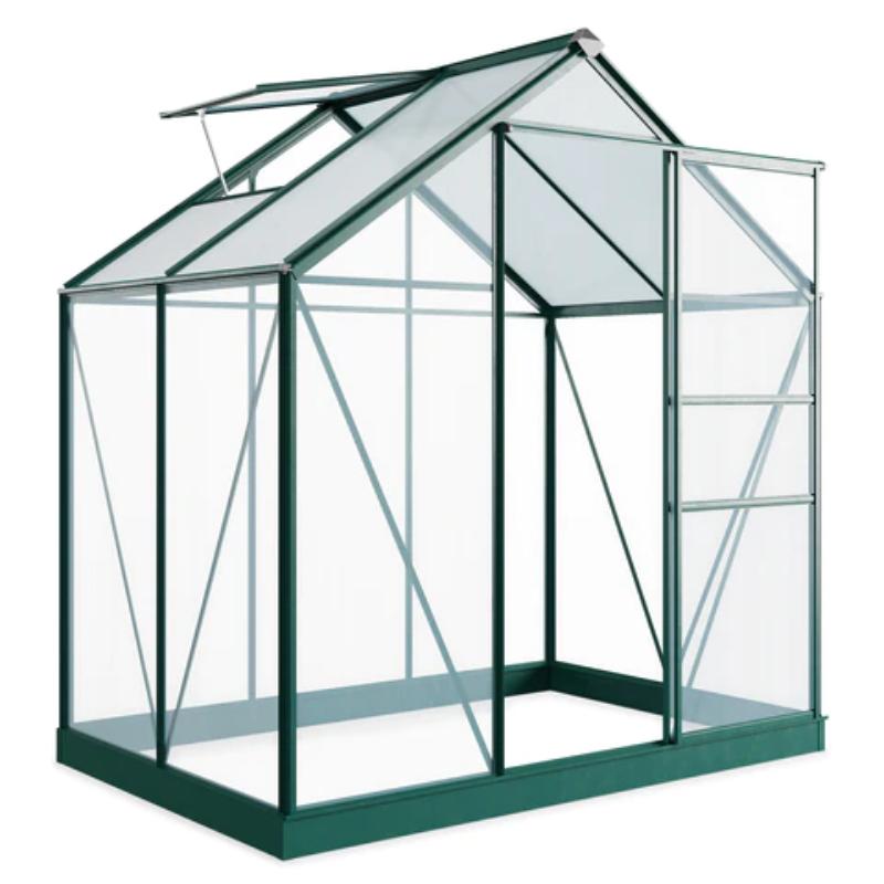 Rosette Hobby Aluminium Polycarbonate Greenhouse - All Sizes