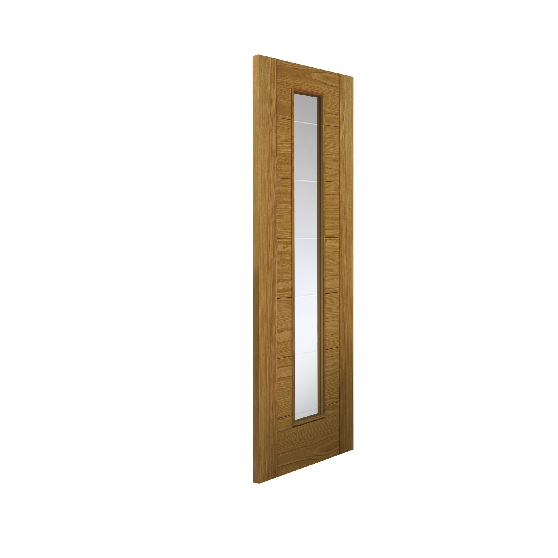 Image for JB Kind Modern Vp7-1Vcb Oak Pre-Finished Internal Door