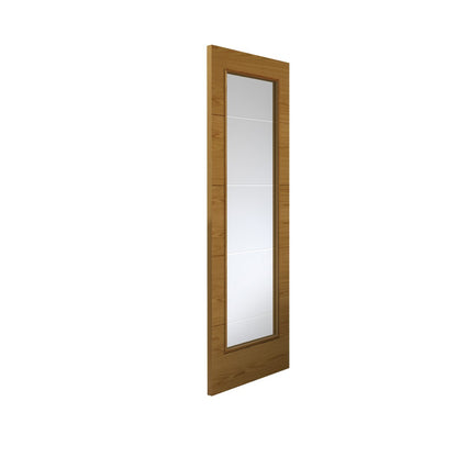 Image for JB Kind Modern Vt5-1Vb Oak Pre-Finished Internal Door