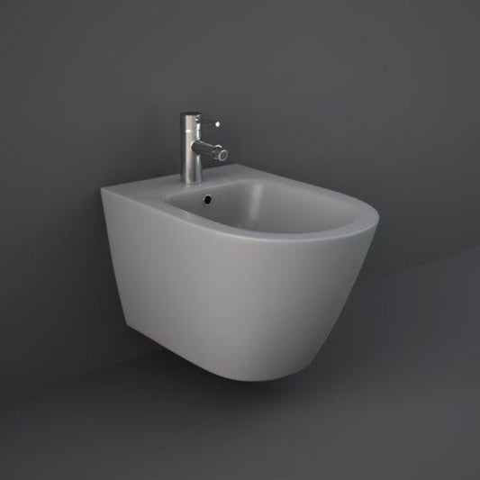 RAK Ceramics Feeling Wall Hung Bidet in Matt Grey