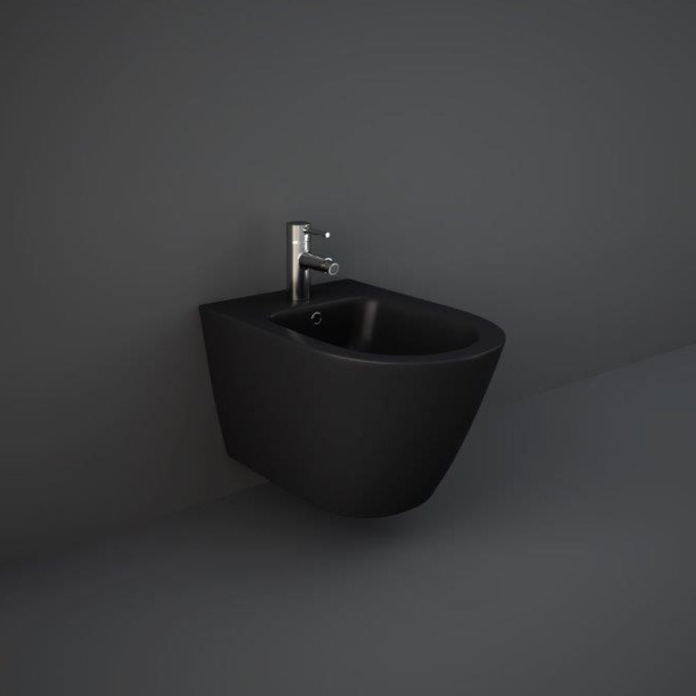 RAK Ceramics Feeling Wall Hung Bidet in Matt Black