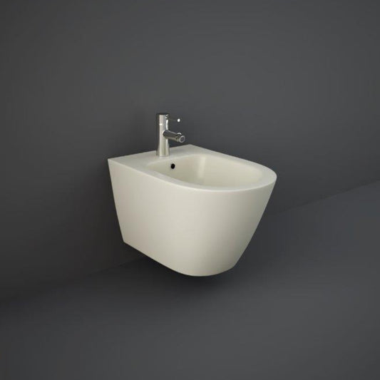 RAK Ceramics Feeling Wall Hung Bidet in Matt Greige