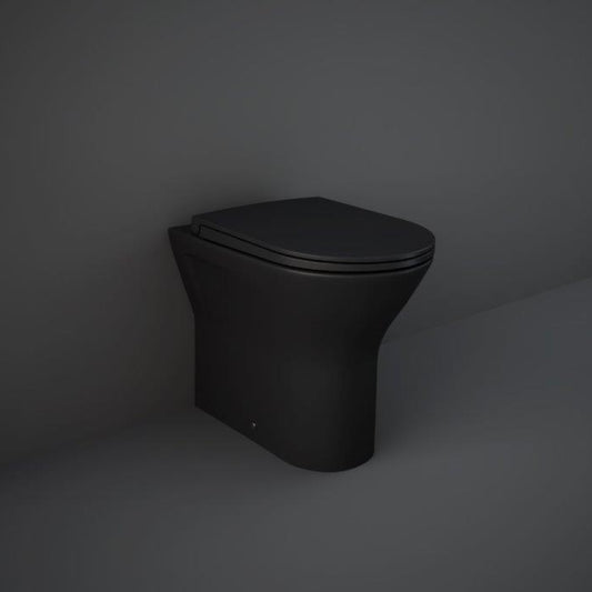 RAK Ceramics Feeling 365mm Back to Wall Pan - Matt Black