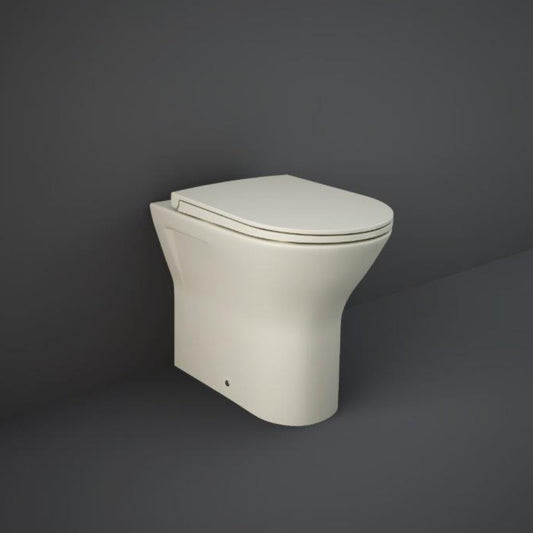 RAK Ceramics Feeling 365mm Back to Wall Pan - Matt Greige