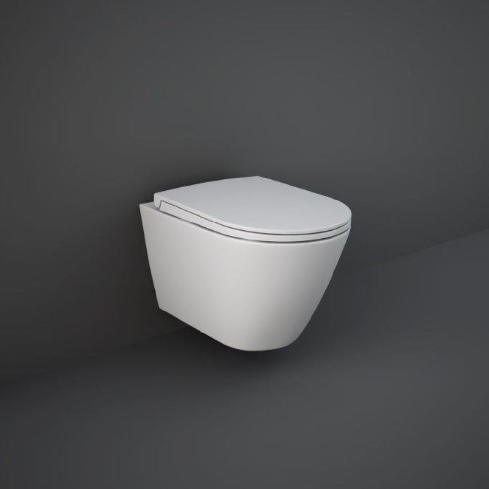 RAK Ceramics Feeling 365mm Wall Hung Pan - Matt White