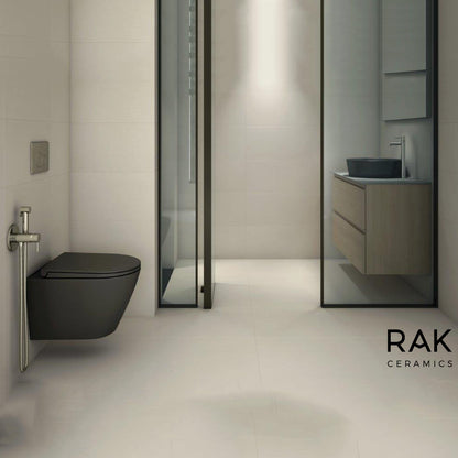 RAK Ceramics Feeling 365mm Wall Hung Pan - Matt Black