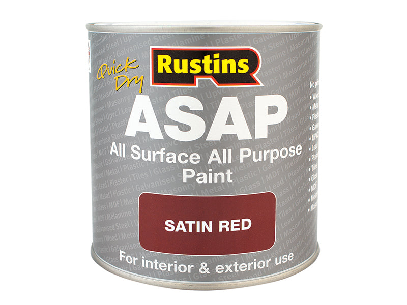 Rustins ASAP Paint Red 250ml