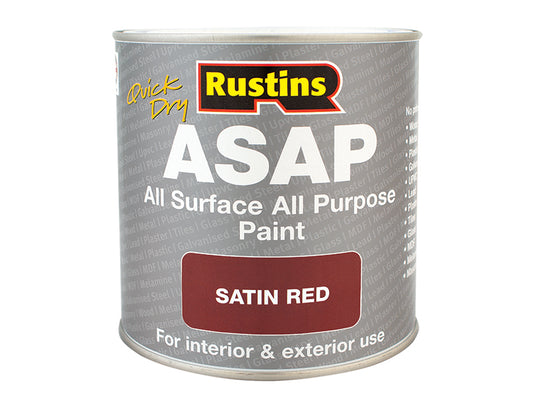 Rustins ASAP Paint Red 250ml