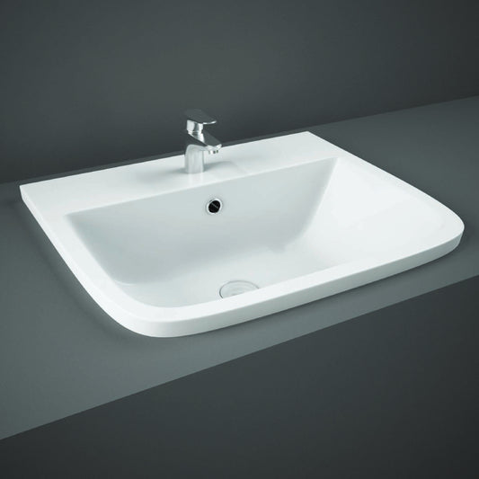 RAK Ceramics Series 600 500mm Countertop Basin 1 Tap Hole White