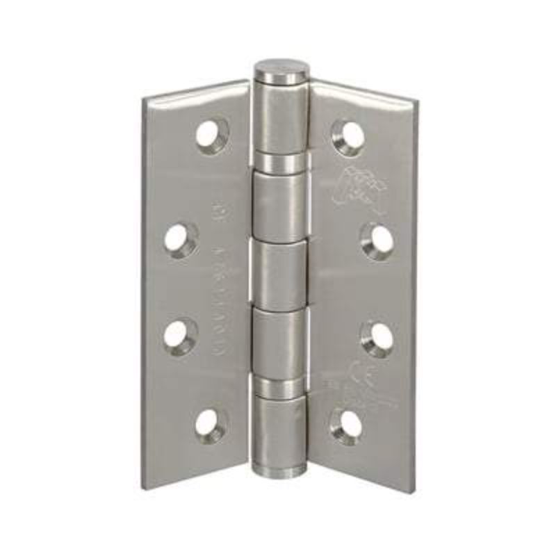 LPD Satin Stainless Steel Butt Hinge - 4" x 3" x 3mm (Pack of 3)