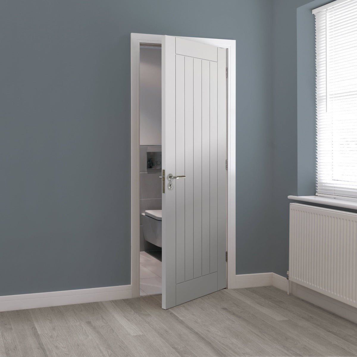 JB Kind White Primed Savoy Door