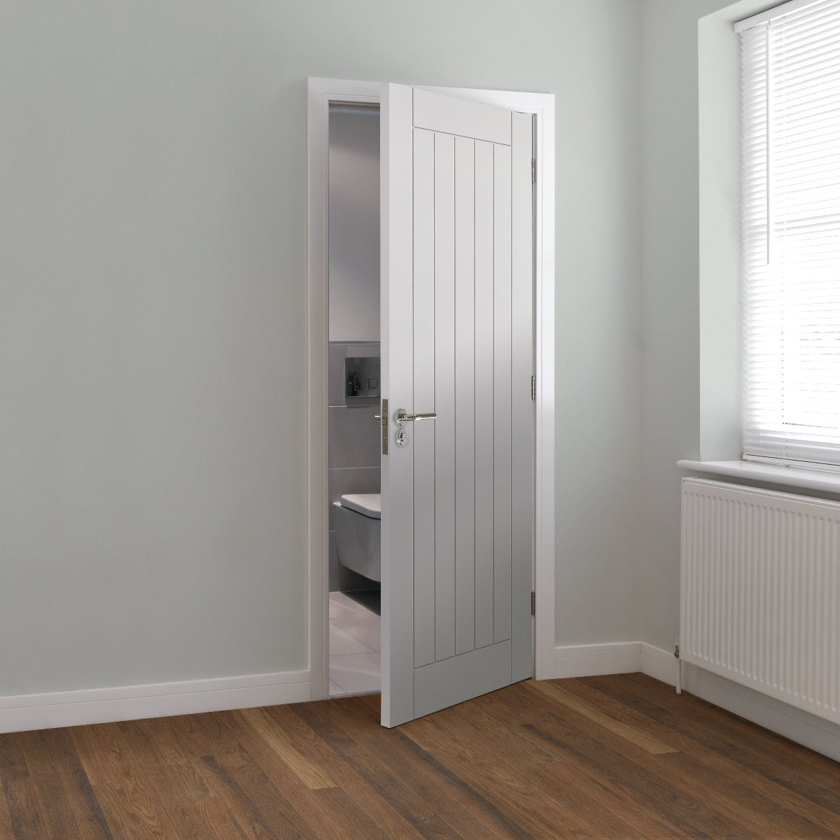 JB Kind White Primed Savoy Door