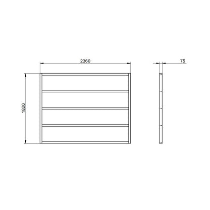 Forest Shed Base for Overlap Sheds (HD) - 8 x 6ft