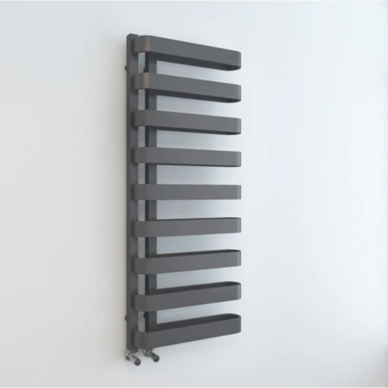 Aqua Loop Towel Rail - 500mm x 1300mm - Anthracite 