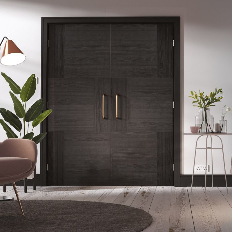 LPD Seis Charcoal Black Pre-Finished Internal Door - 78in x 27in x 35mm (1981 x 686mm)
