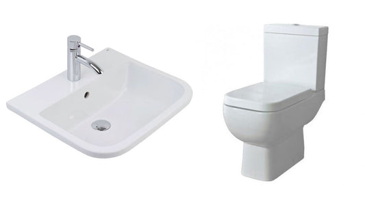  Image Of RAK Bathroom Suite Series 600 (Inset Vanity Basin 500mm, Full Access Toilet)