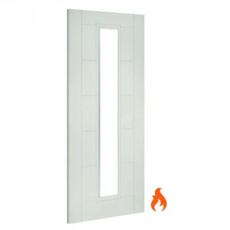 Image for Deanta Seville Unglazed Interior White Primed Fire Door - 1981 x 838 x 45 mm