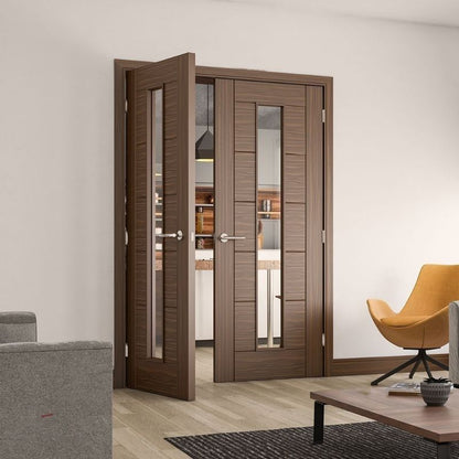 Image for Deanta Seville Unglazed Interior Walnut Fire Door 1981 x 610 x 45mm