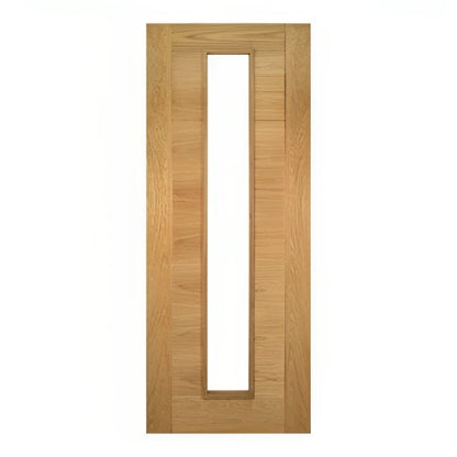 Deanta Seville Prefinished Oak Glazed (1 Light) Internal Fire Door - All Sizes