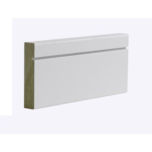 Deanta White Primed Architrave Shaker - 2180 x 80 x 16mm