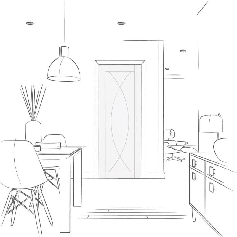 Image for XL Joinery Pesaro Internal White Primed Door 1981 x 838 x 35mm (33")