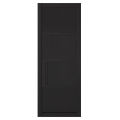 LPD Chelsea Black 4P Internal Door - 78in x 27in x 35mm (1981 x 686mm)
