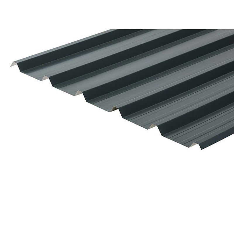 Cladco 32/1000 Box Profile Polyester Paint Coated 0.7mm Metal Roof Sheet Slate Blue - All Sizes