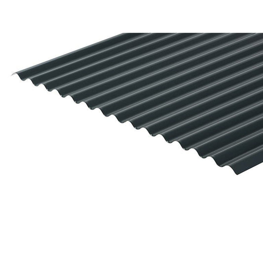 Cladco Corrugated 13/3 Profile Polyester Paint Coated 0.7mm Metal Roof Sheet Slate Blue - All Sizes