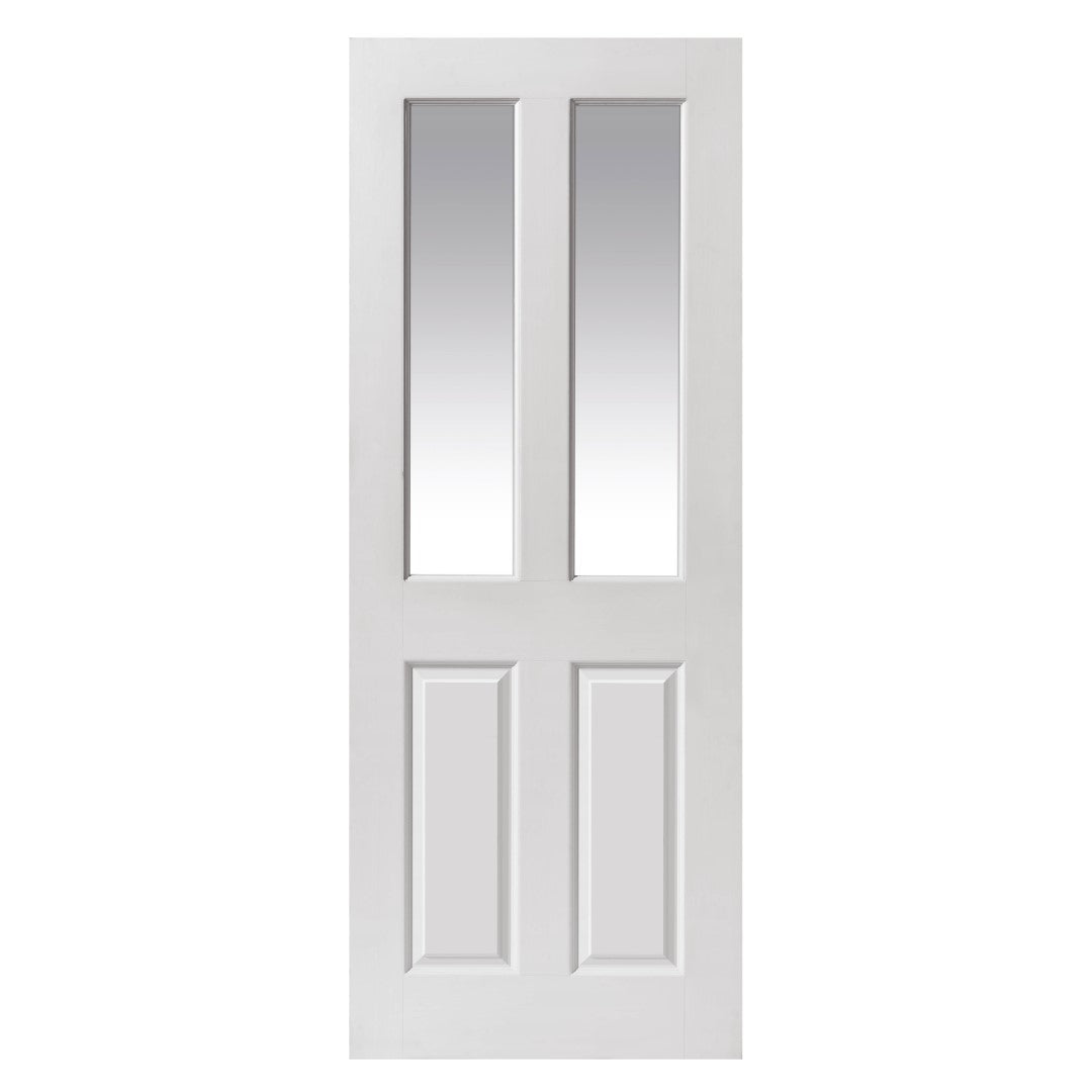 Image for JB Kind White Smooth Moulded Panel Canterbury 2 Light Internal Door