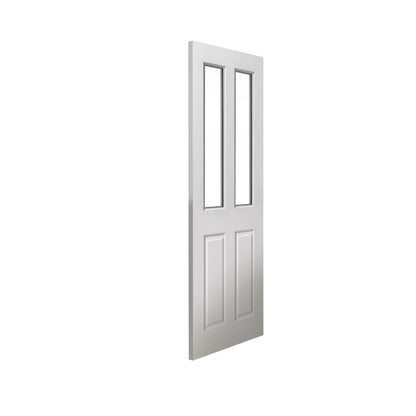 Image for JB Kind White Smooth Moulded Panel Canterbury 2 Light Internal Door