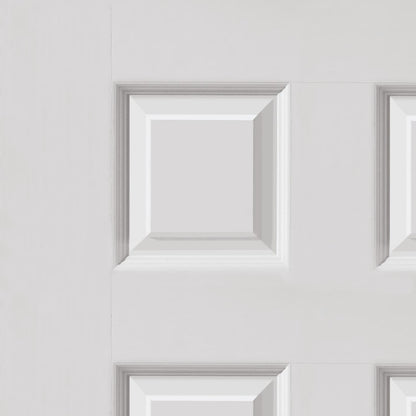 Image For JB Kind White Smooth 6 Moulded Panel Colonist Internal Door