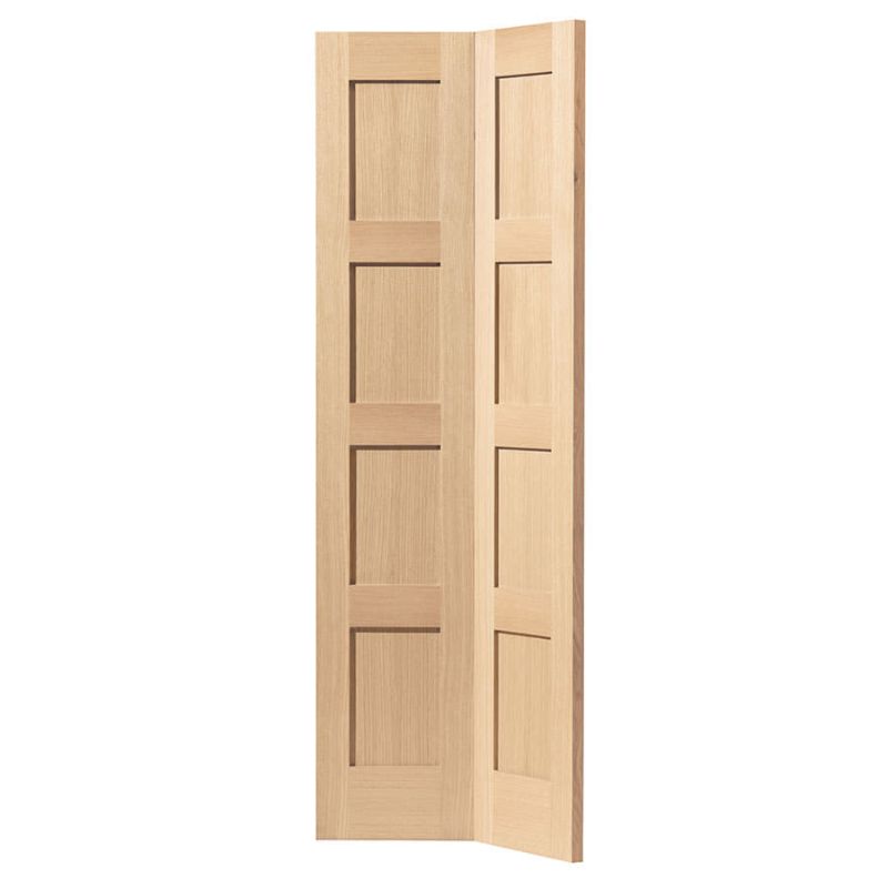 JB Kind Oak Snowdon Bi-Fold Internal Door Unfinished 1981 X 762 X 35mm