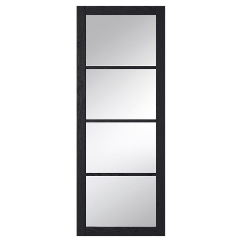 LPD Soho 4L Dark Charcoal Pre-Finished Internal Clear Glazed Door - 78in x 24in x 35mm (1981 x 610mm)
