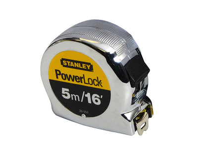 Stanley Tools PowerLock® Classic Pocket Tape 5m/16ft (Width 19mm)