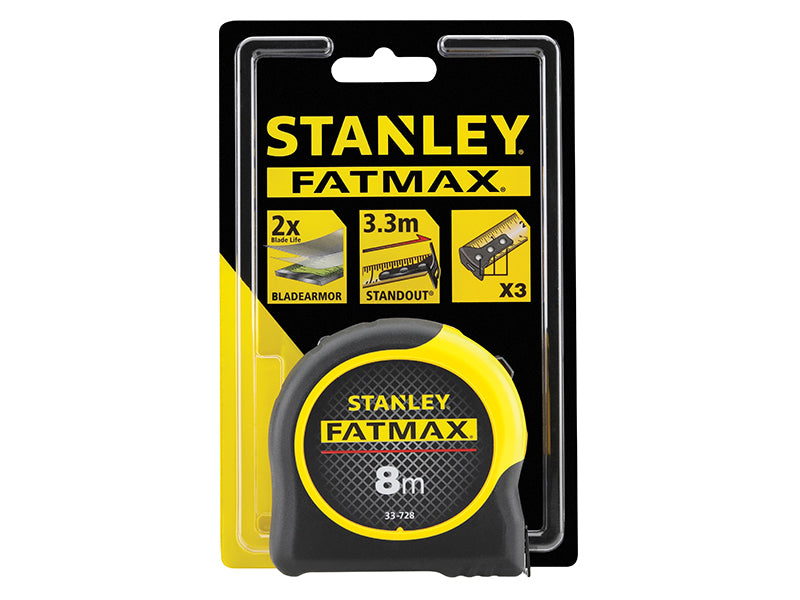 Stanley Tools FatMax® BladeArmor® Tape 8m (Width 32mm) (Metric only)