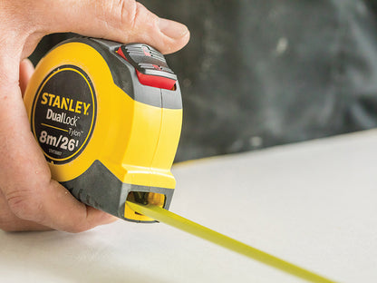 Stanley Tools DualLock™ Tylon™ Pocket Tape 8m/26ft (Width 25mm)