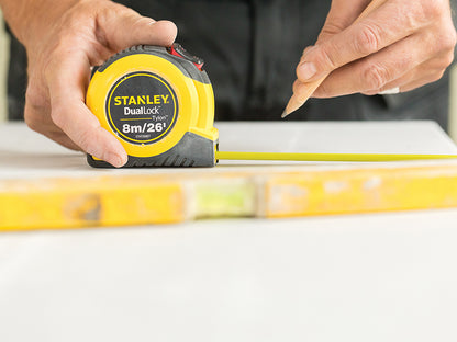 Stanley Tools DualLock™ Tylon™ Pocket Tape 8m/26ft (Width 25mm)