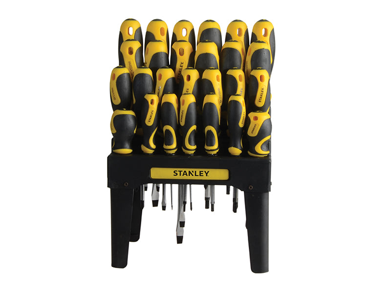 Stanley Tools 062142 Screwdriver Set, In Rack 26 Piece SL/PH/PZ/TX