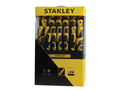 Stanley Tools 062142 Screwdriver Set, In Rack 26 Piece SL/PH/PZ/TX